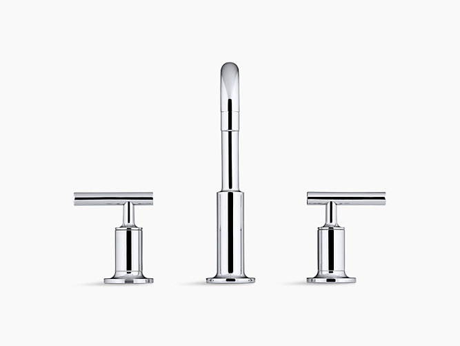 K 14406 4 Purist Widespread Sink Faucet With Low Lever